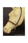 arabian horse showhalter gold beads